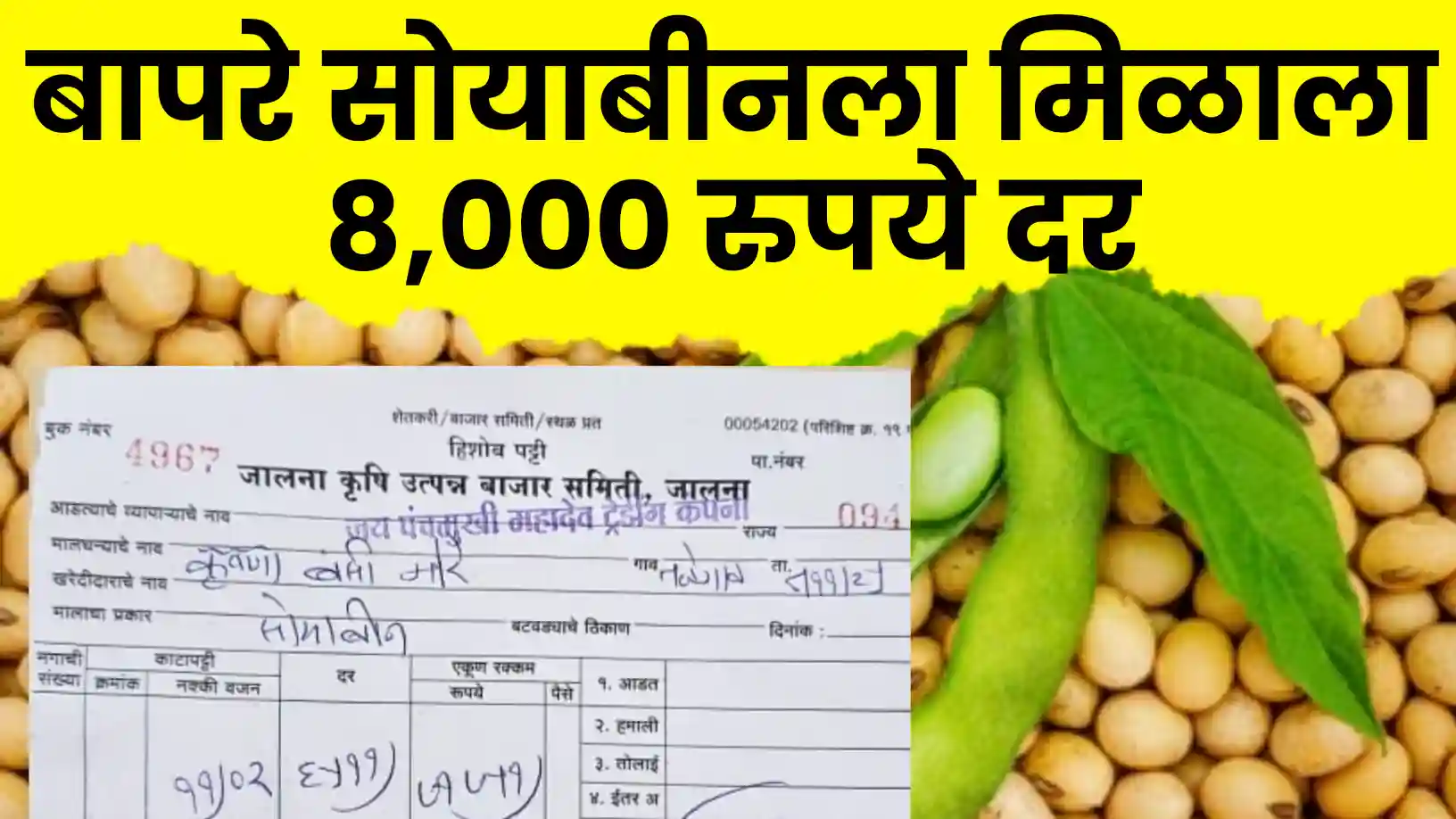 सोयाबीनला खरंच मिळतोय ८५०० रुपयांचा भाव